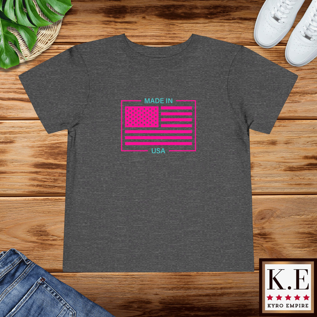 AQUA & PINK USA Toddler Tee