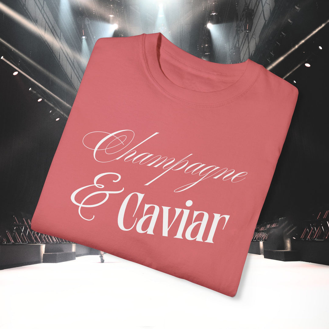 CHAMPAGNE SIPS & CAVIAR DIPS T-SHIRT