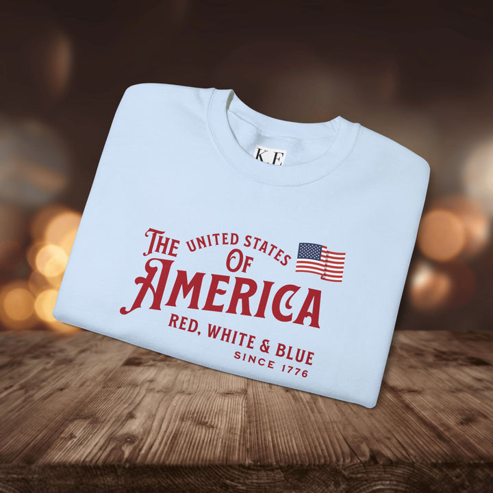 RED WHITE & BLUE CREWNECK