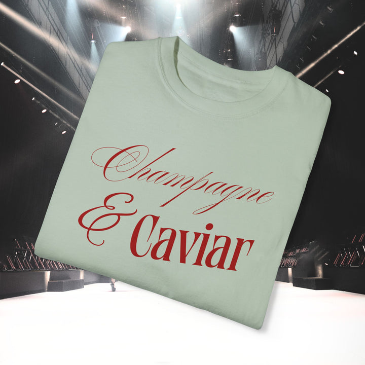 CHAMPAGNE SIPS & CAVIAR DIPS T-SHIRT