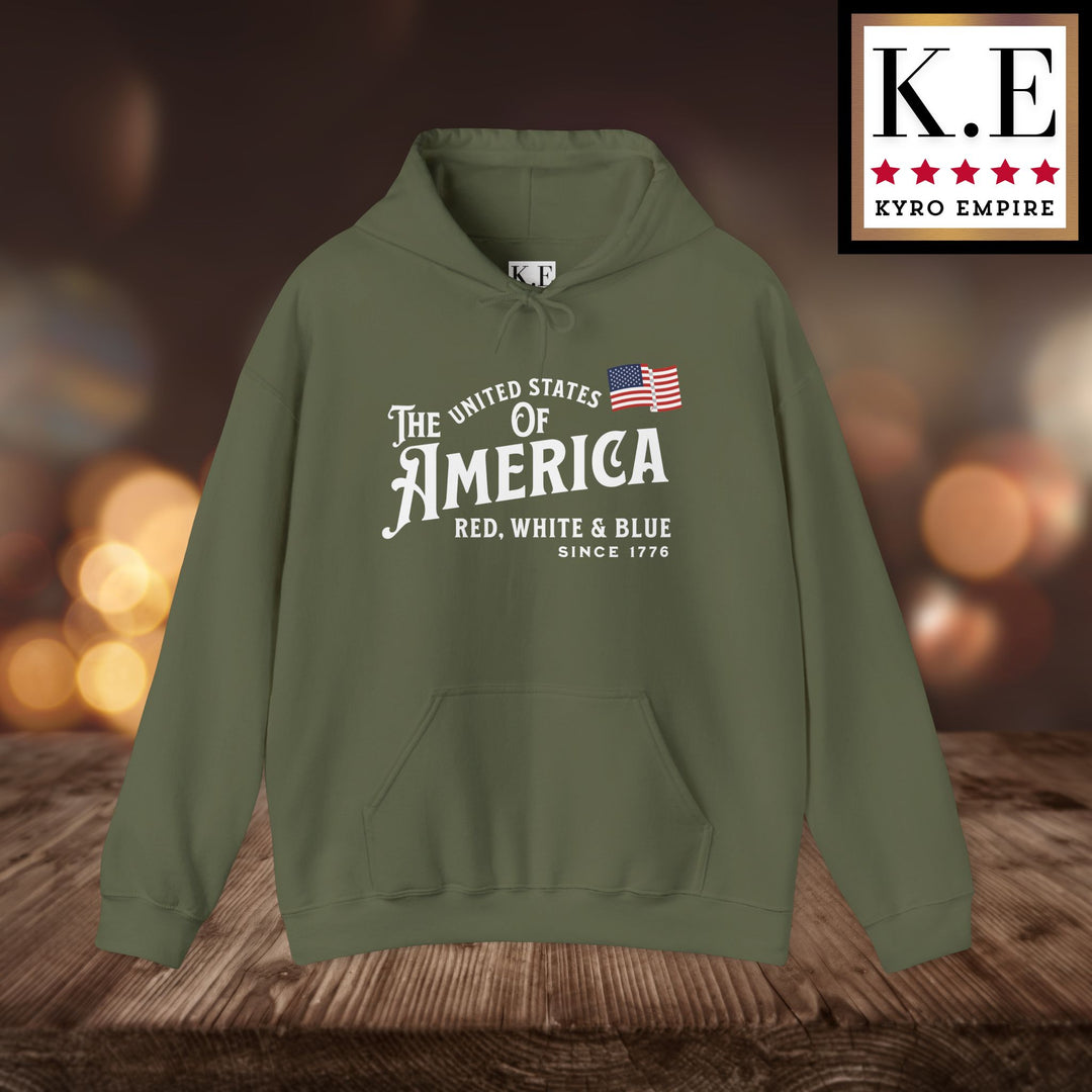 RED WHITE & BLUE HOODIE