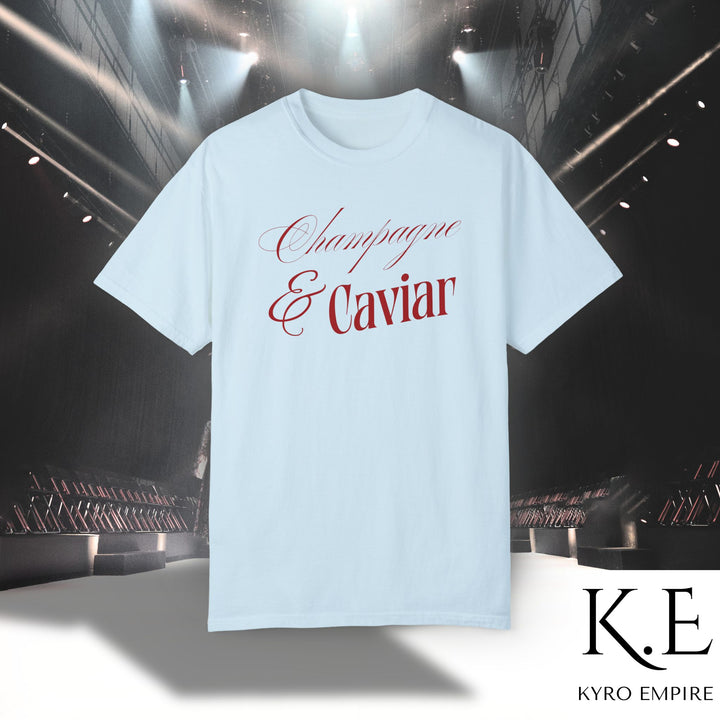 CHAMPAGNE SIPS & CAVIAR DIPS T-SHIRT