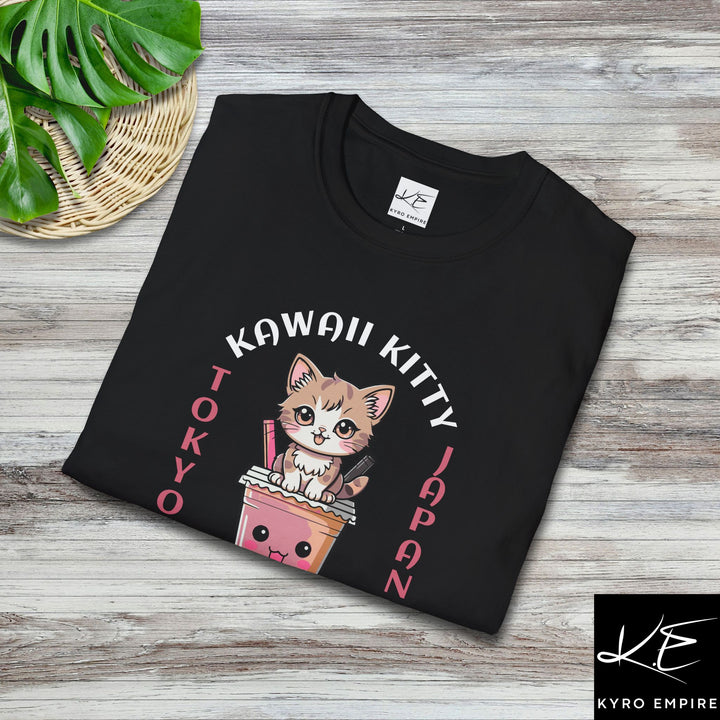 KAWAII KITTY BOBA T-SHIRT