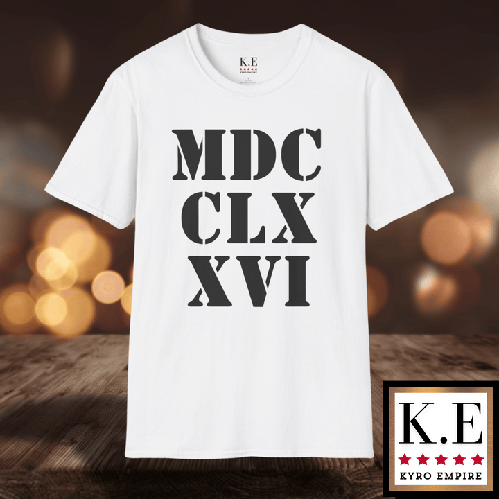 1776 ROMAN NUMERALS T-SHIRT