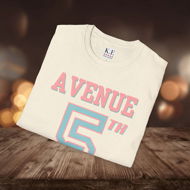 5TH AVE JERSEY STYLE T-SHIRT