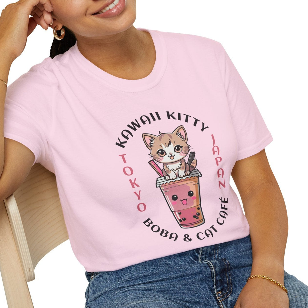 KAWAII KITTY BOBA T-SHIRT