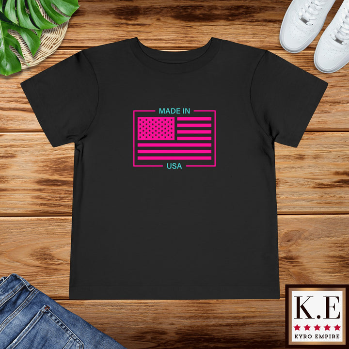 AQUA & PINK USA Toddler Tee