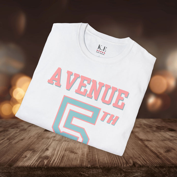 5TH AVE JERSEY STYLE T-SHIRT