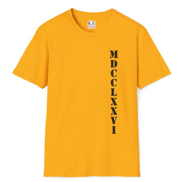 ROMAN NUMERALS 1776 T-SHIRT
