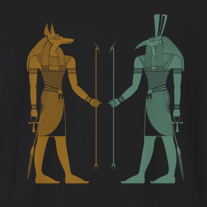 DIVINE DUO - ANUBIS & THOTH T-SHIRT