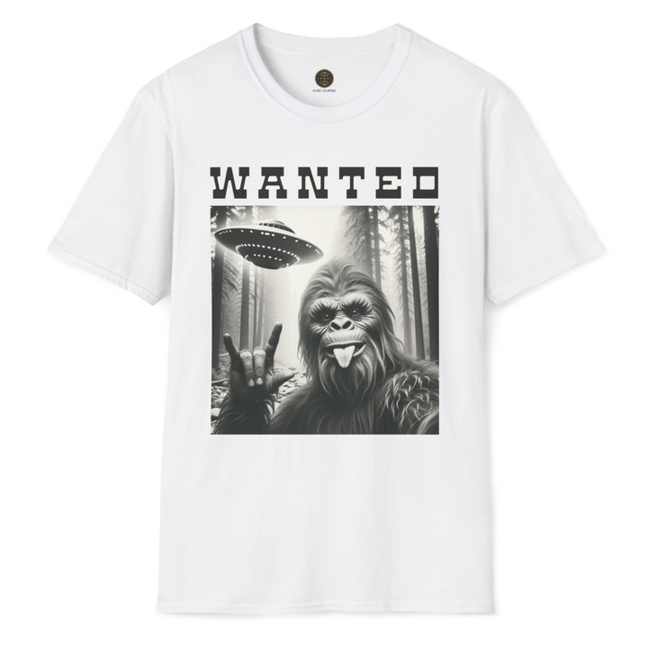 Unisex Softstyle T-Shirt - "Wanted" Bigfoot Graphic Tee