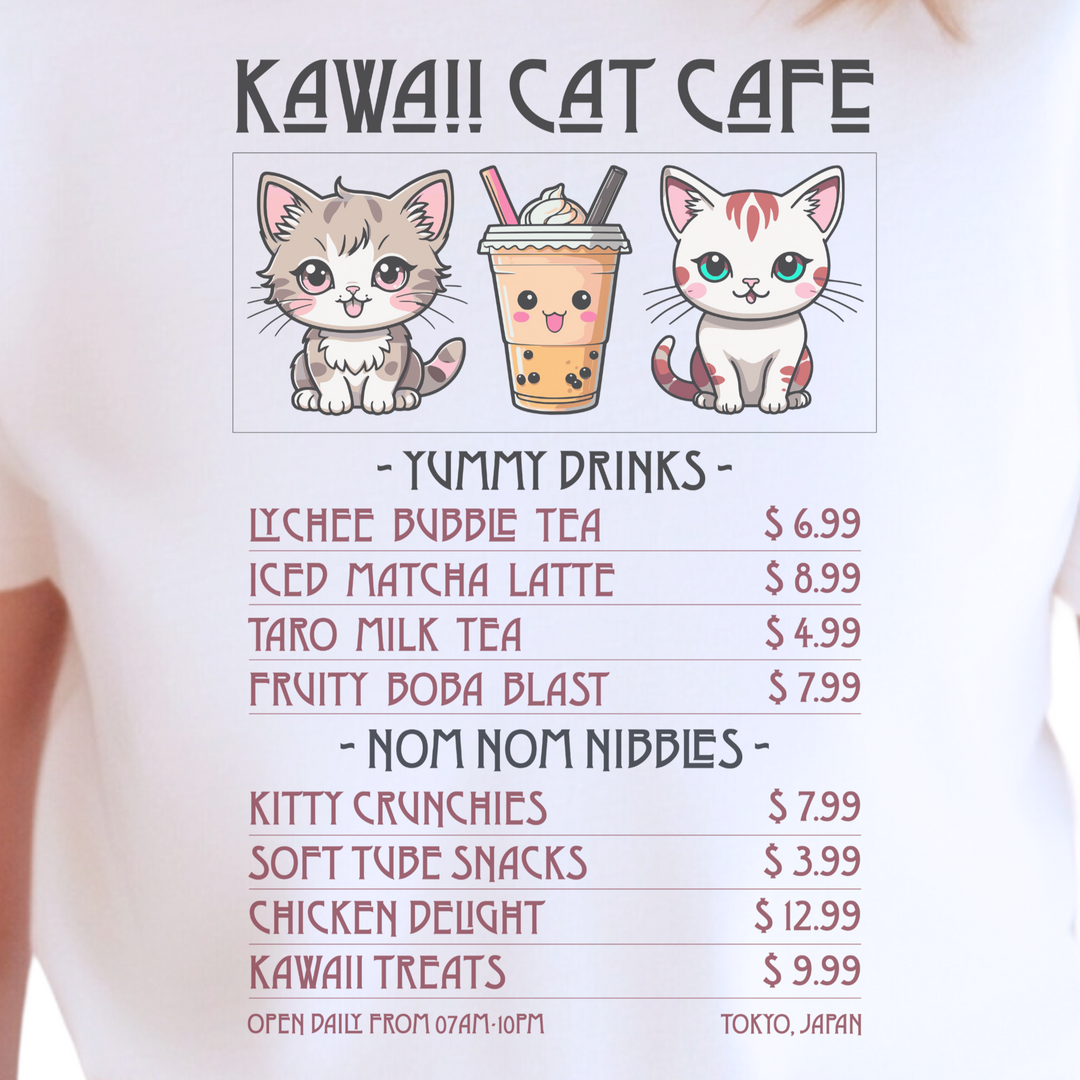 KAWAII CAT CAFE T-SHIRT